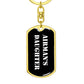 Airman's Daughter v3 - Luxury Dog Tag Keychain
