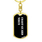 Coast Guard Niece v3 - Luxury Dog Tag Keychain