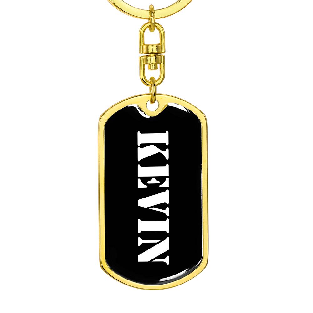 Kevin v2 - Luxury Dog Tag Keychain