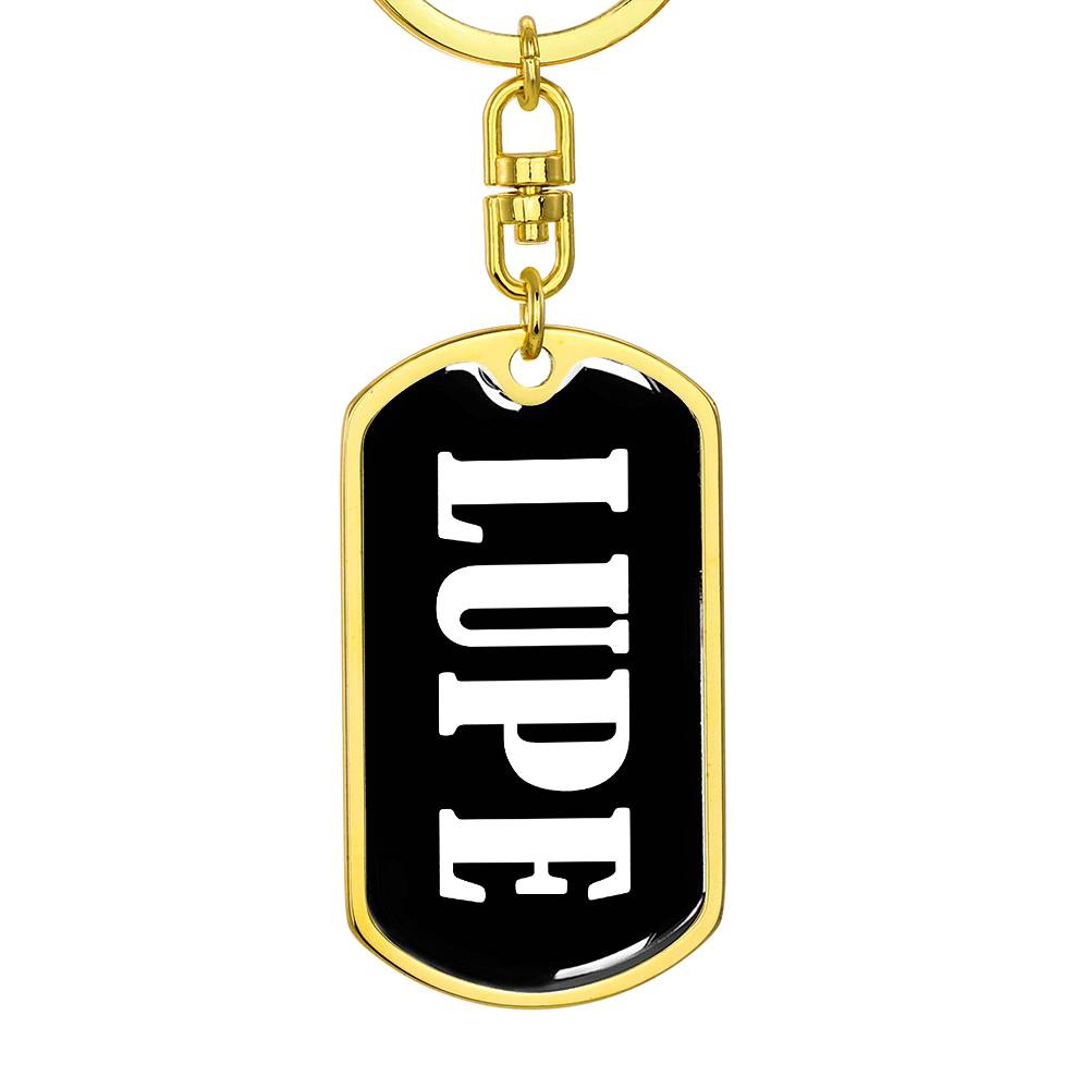 Lupe v03 - Luxury Dog Tag Keychain