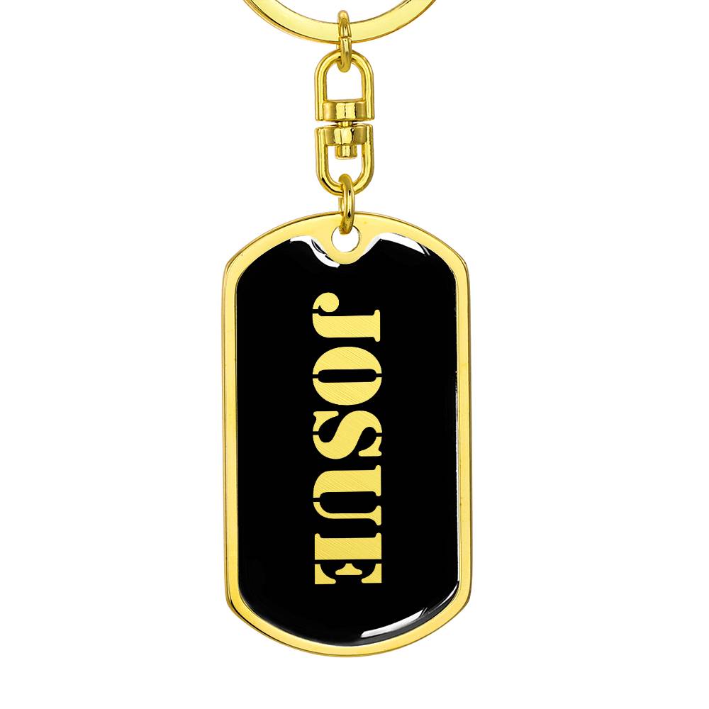 Josue v2 - Luxury Dog Tag Keychain