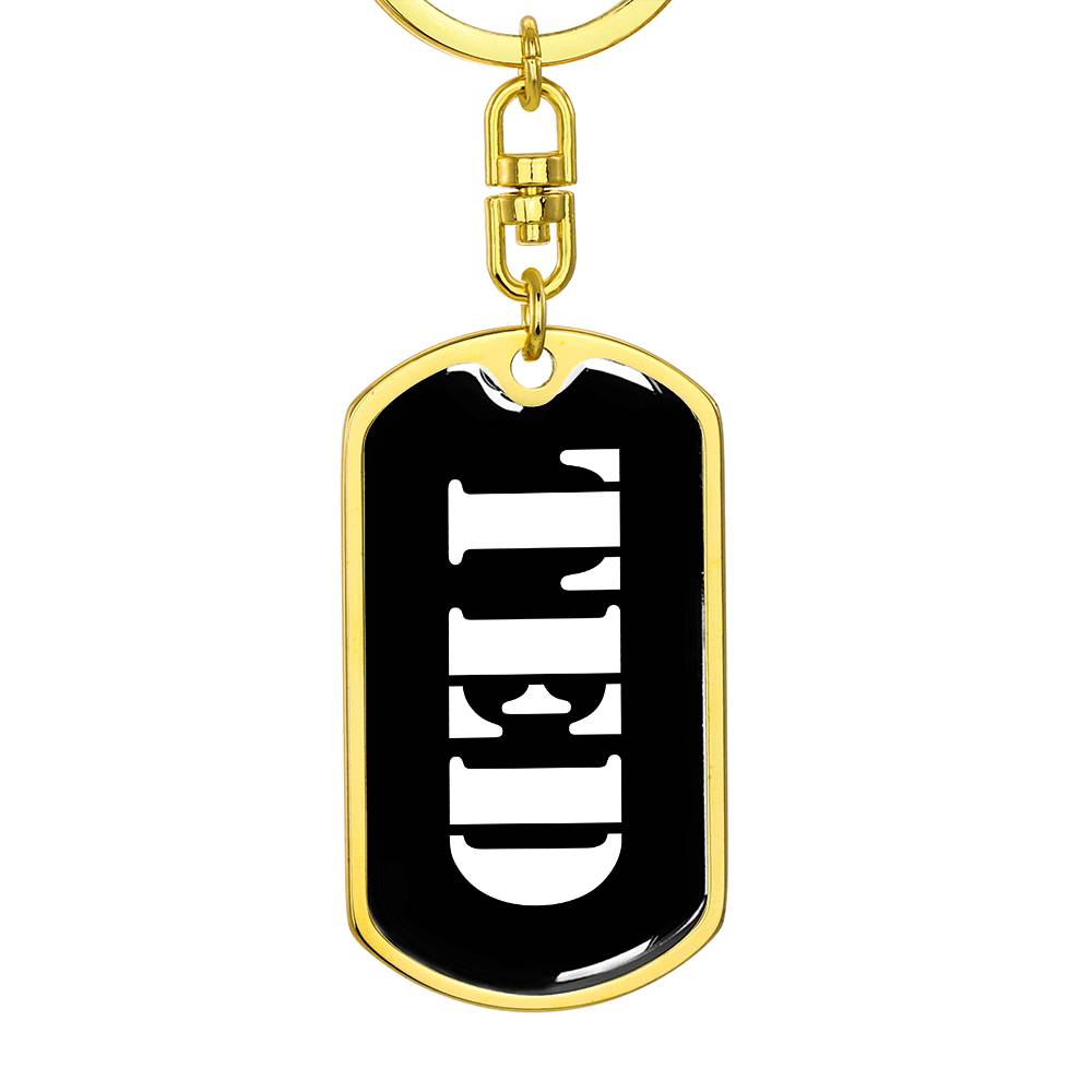 Ted v2 - Luxury Dog Tag Keychain