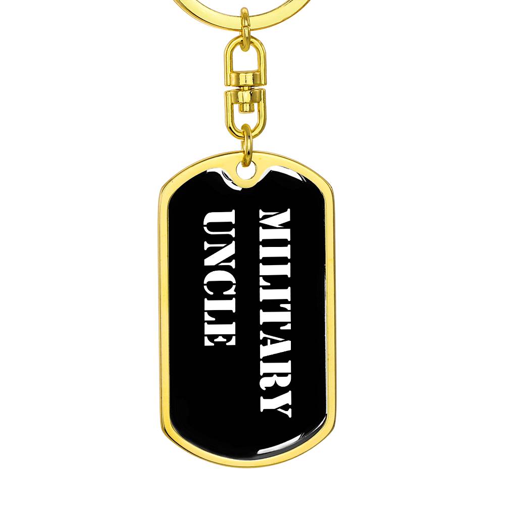 Military Uncle v3 - Luxury Dog Tag Keychain