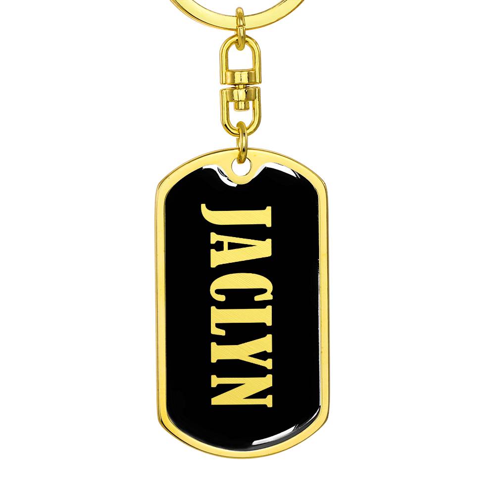 Jaclyn v02 - Luxury Dog Tag Keychain