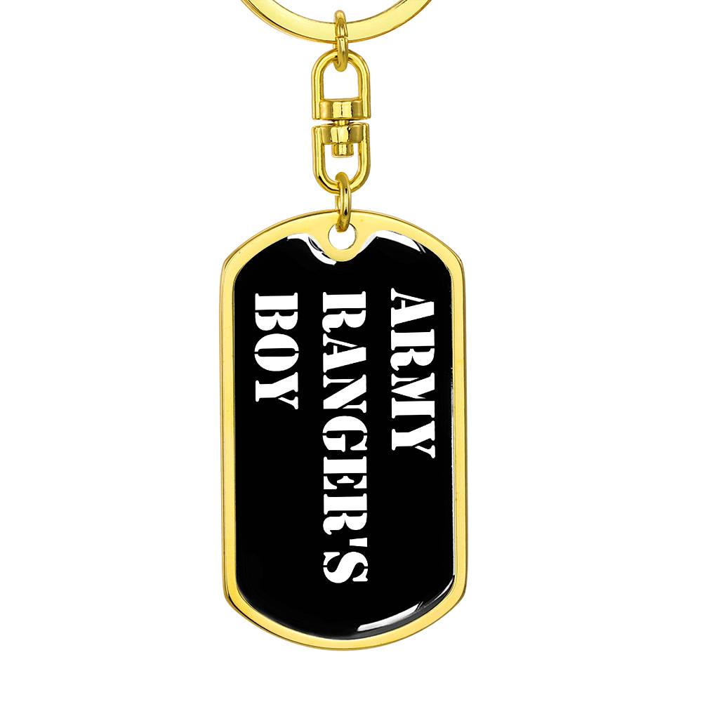 Army Ranger's Boy v3 - Luxury Dog Tag Keychain