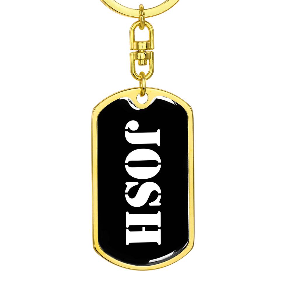Josh v2 - Luxury Dog Tag Keychain