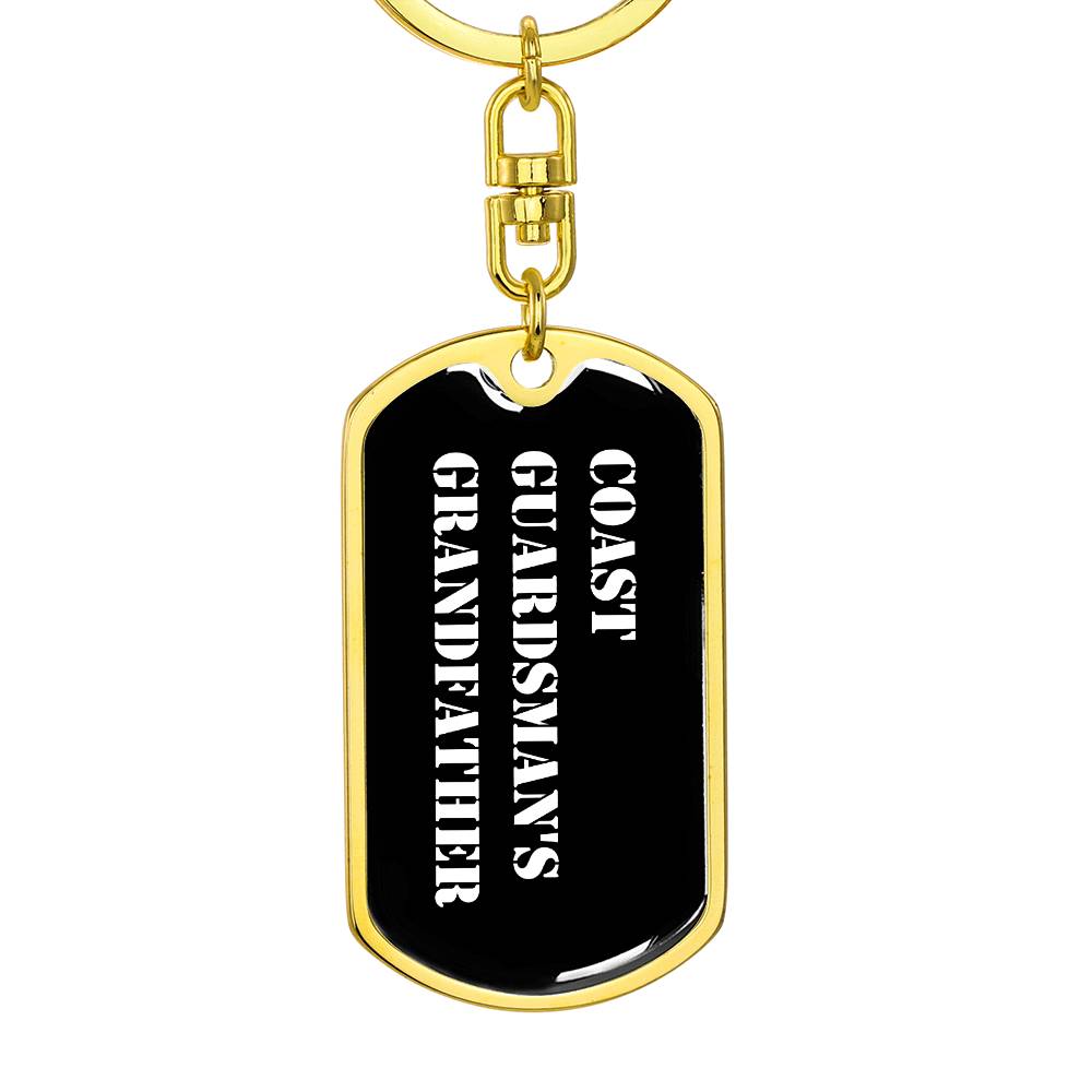 Coast Guardsman's Grandfather v3 - Luxury Dog Tag Keychain