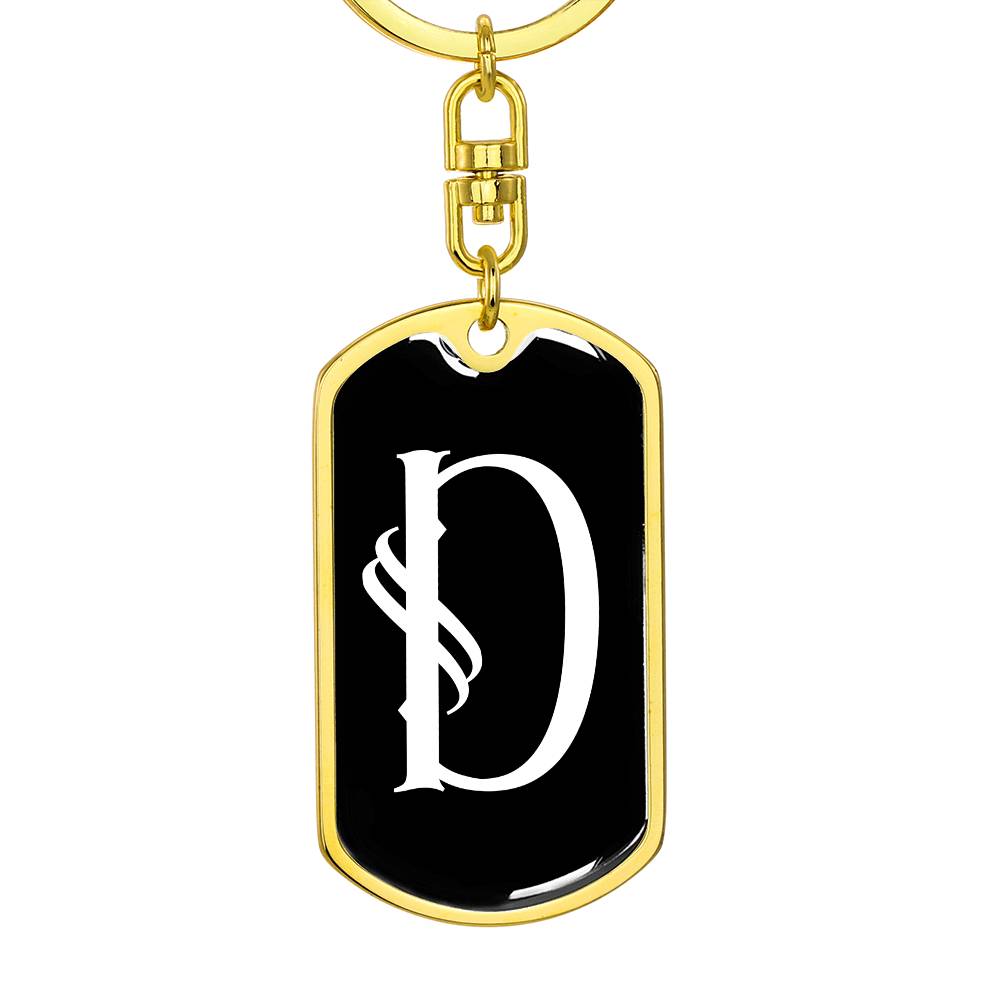 Initial D v001-13 - Luxury Dog Tag Keychain