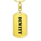 Dewitt - Luxury Dog Tag Keychain