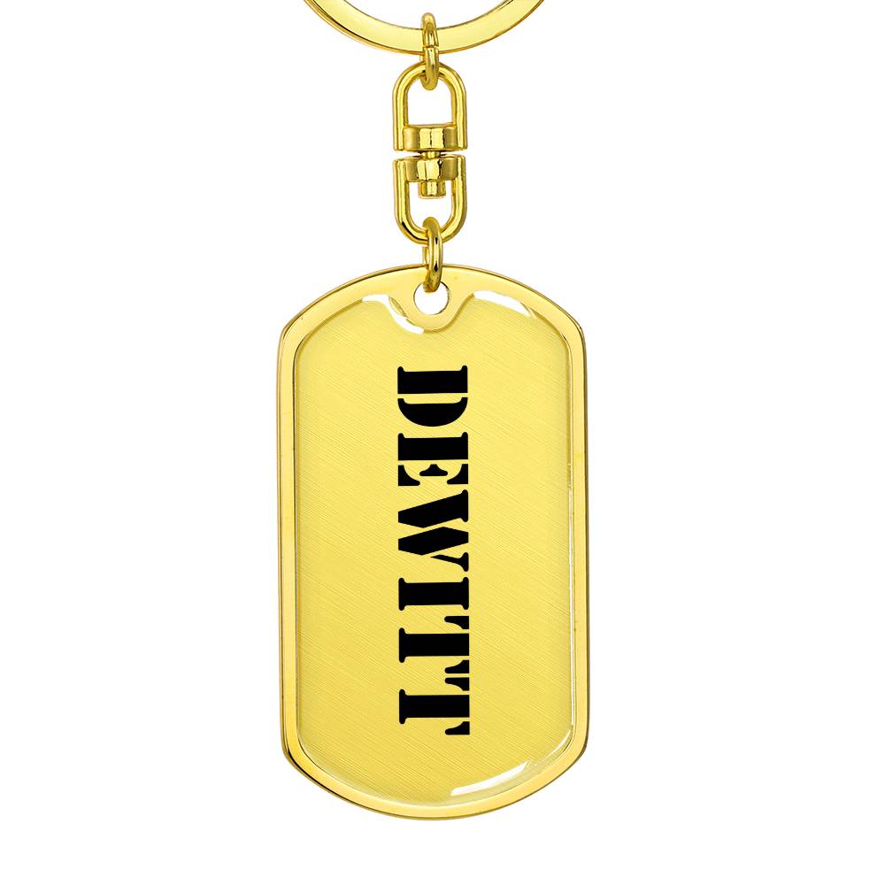 Dewitt - Luxury Dog Tag Keychain