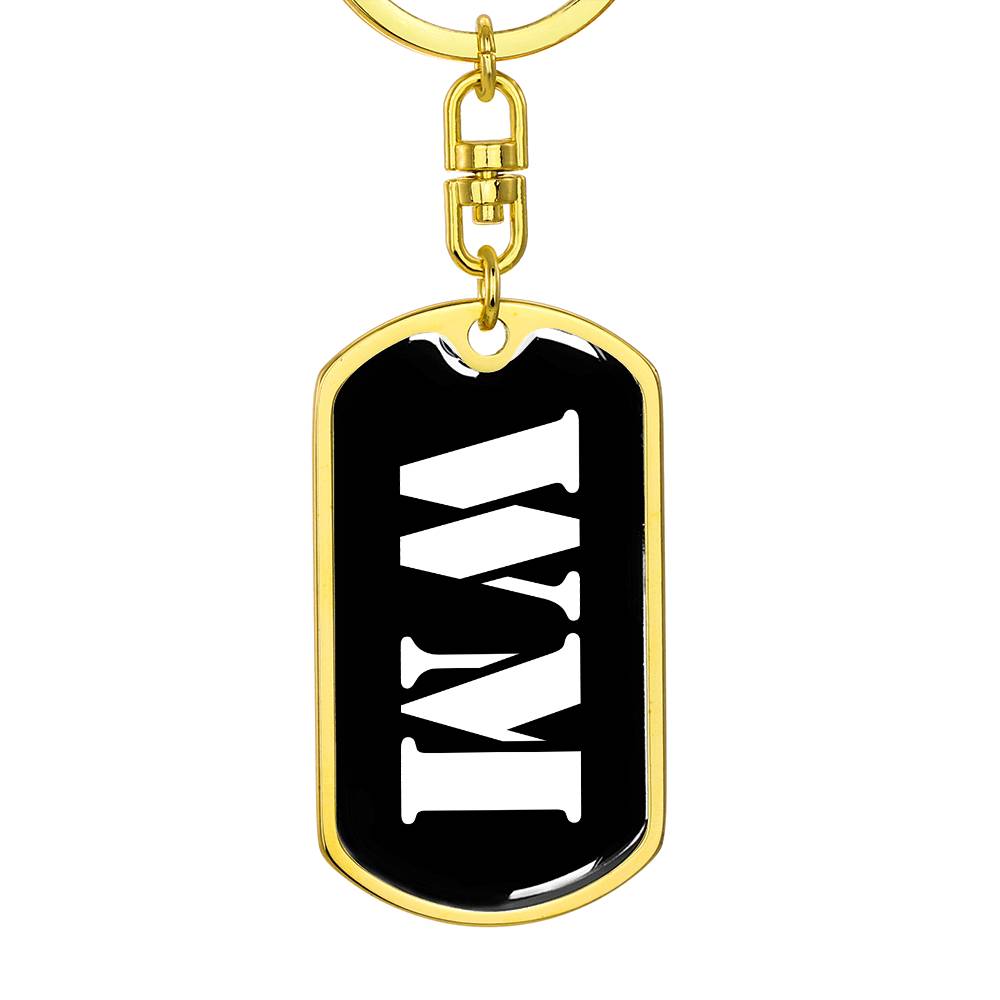 Wm v2 - Luxury Dog Tag Keychain