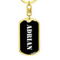 Adrian v2 - Luxury Dog Tag Keychain