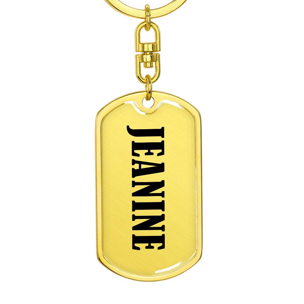 Jeanine v01 - Luxury Dog Tag Keychain