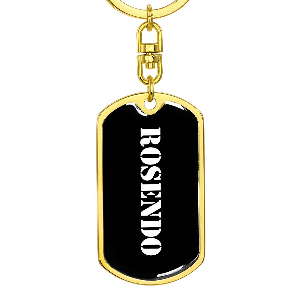 Rosendo v3 - Luxury Dog Tag Keychain