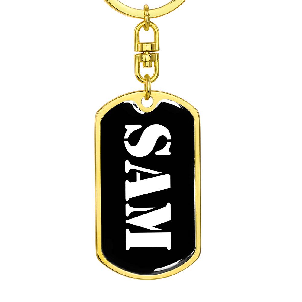 Sam v2 - Luxury Dog Tag Keychain