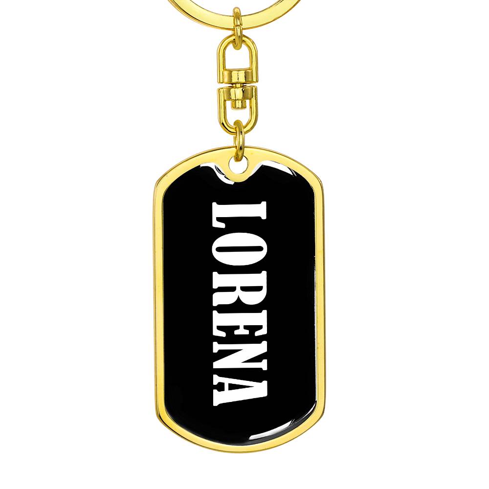 Lorena v03 - Luxury Dog Tag Keychain