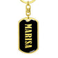 Marisa v02 - Luxury Dog Tag Keychain
