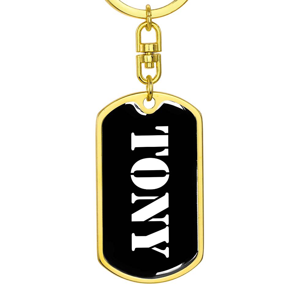 Tony v2 - Luxury Dog Tag Keychain