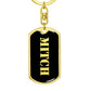 Mitch v2 - Luxury Dog Tag Keychain