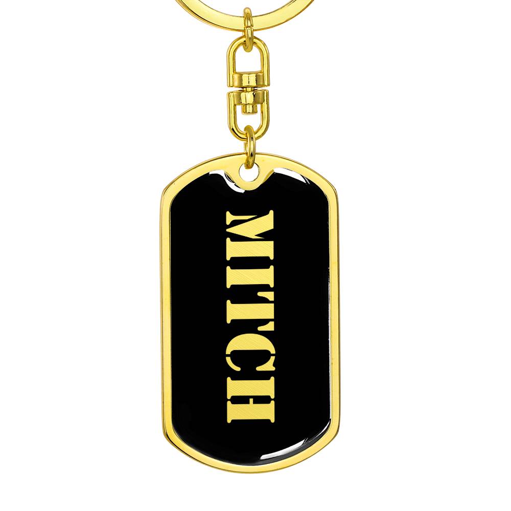 Mitch v2 - Luxury Dog Tag Keychain