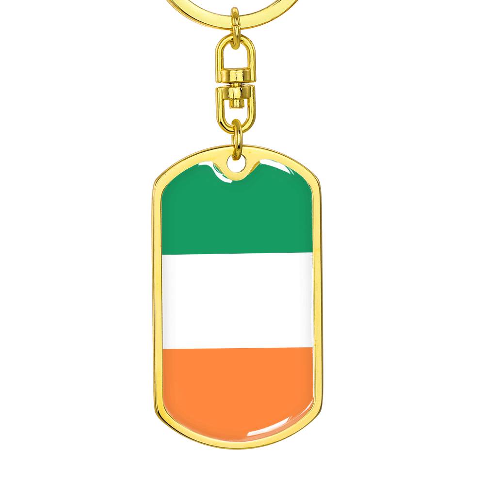 Irish Flag - Luxury Dog Tag Keychain
