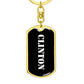 Clinton v2 - Luxury Dog Tag Keychain