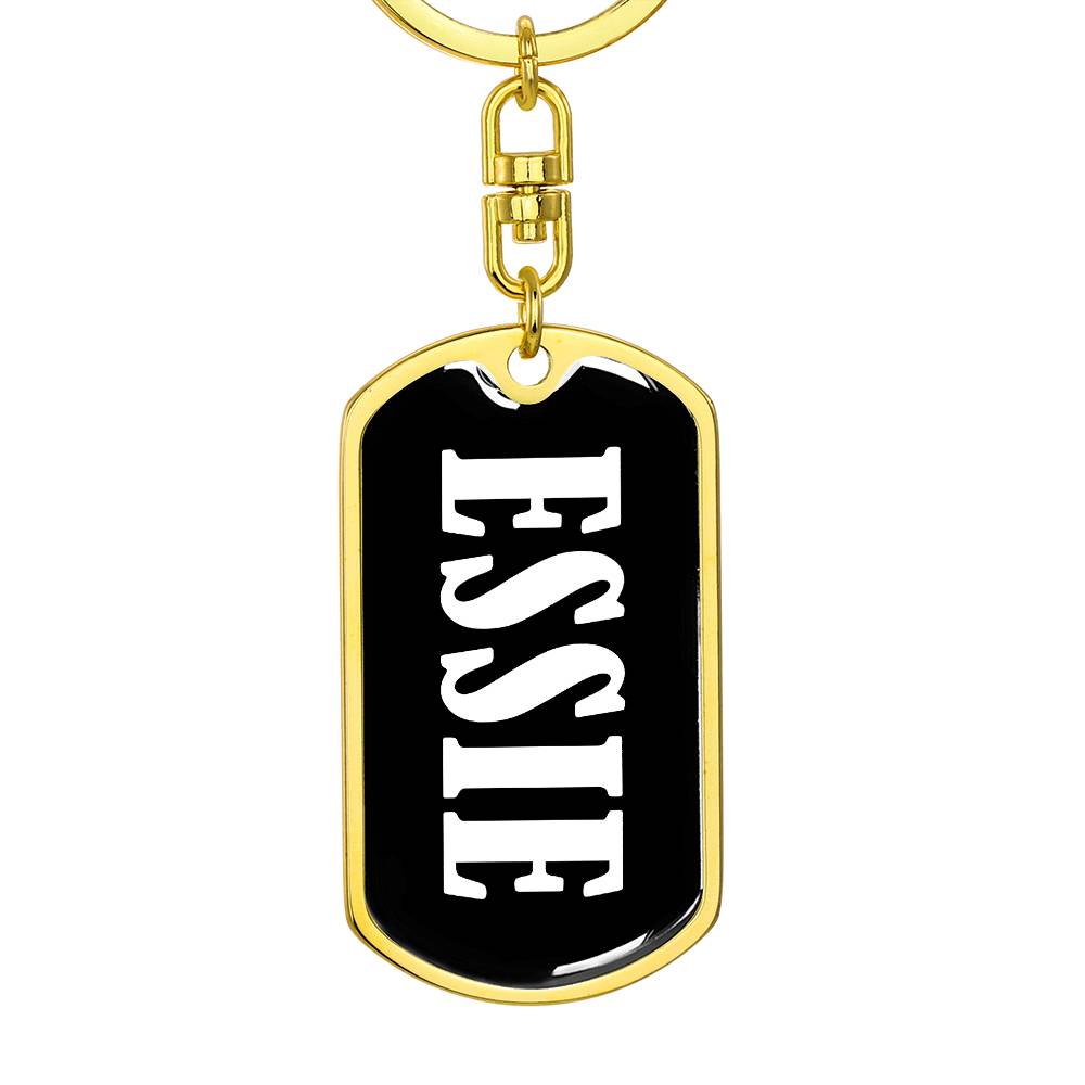 Essie v03 - Luxury Dog Tag Keychain