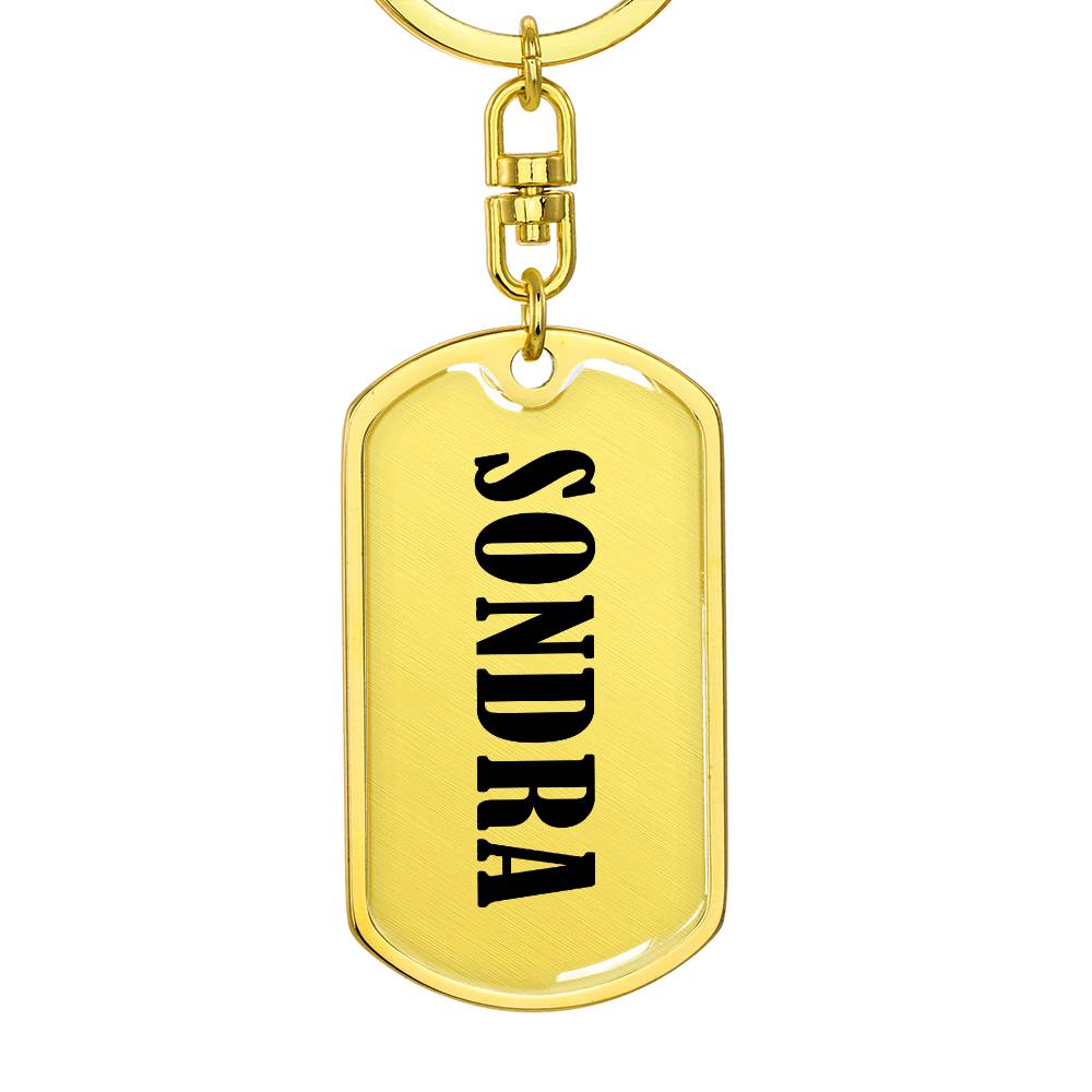 Sondra v01 - Luxury Dog Tag Keychain