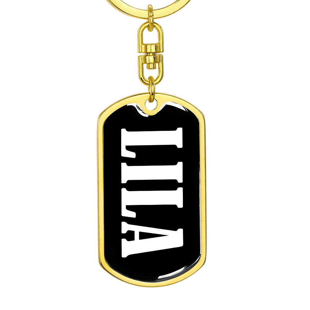 Lila v03 - Luxury Dog Tag Keychain