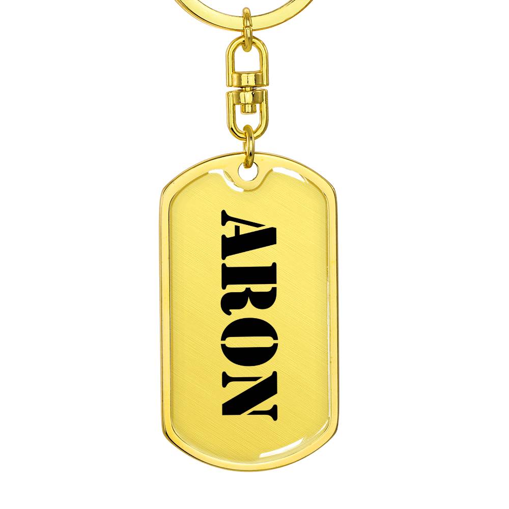 Aron - Luxury Dog Tag Keychain