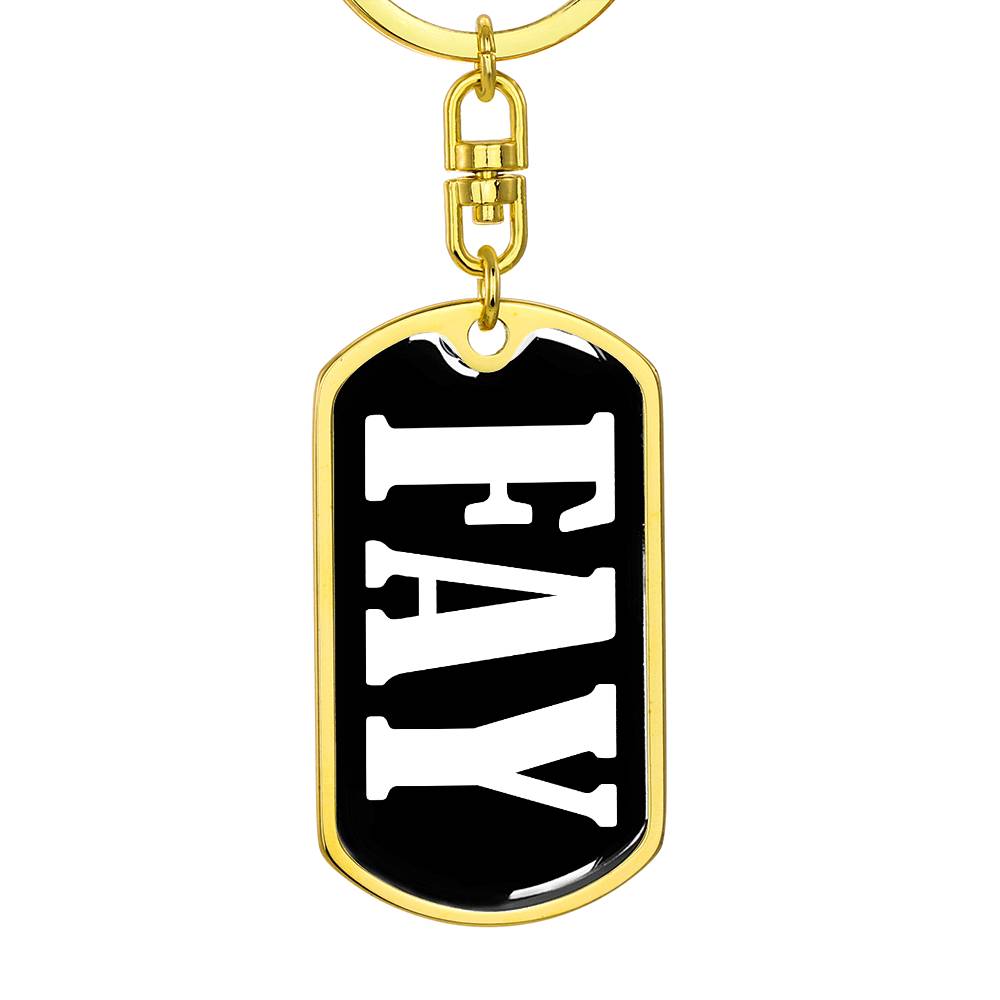 Fay v03 - Luxury Dog Tag Keychain