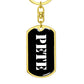 Pete v2 - Luxury Dog Tag Keychain