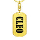 Cleo v01 - Luxury Dog Tag Keychain