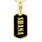 Shana v02 - Luxury Dog Tag Keychain