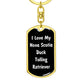 Love My Nova Scotia Duck Tolling Retriever v6 - Luxury Dog Tag Keychain