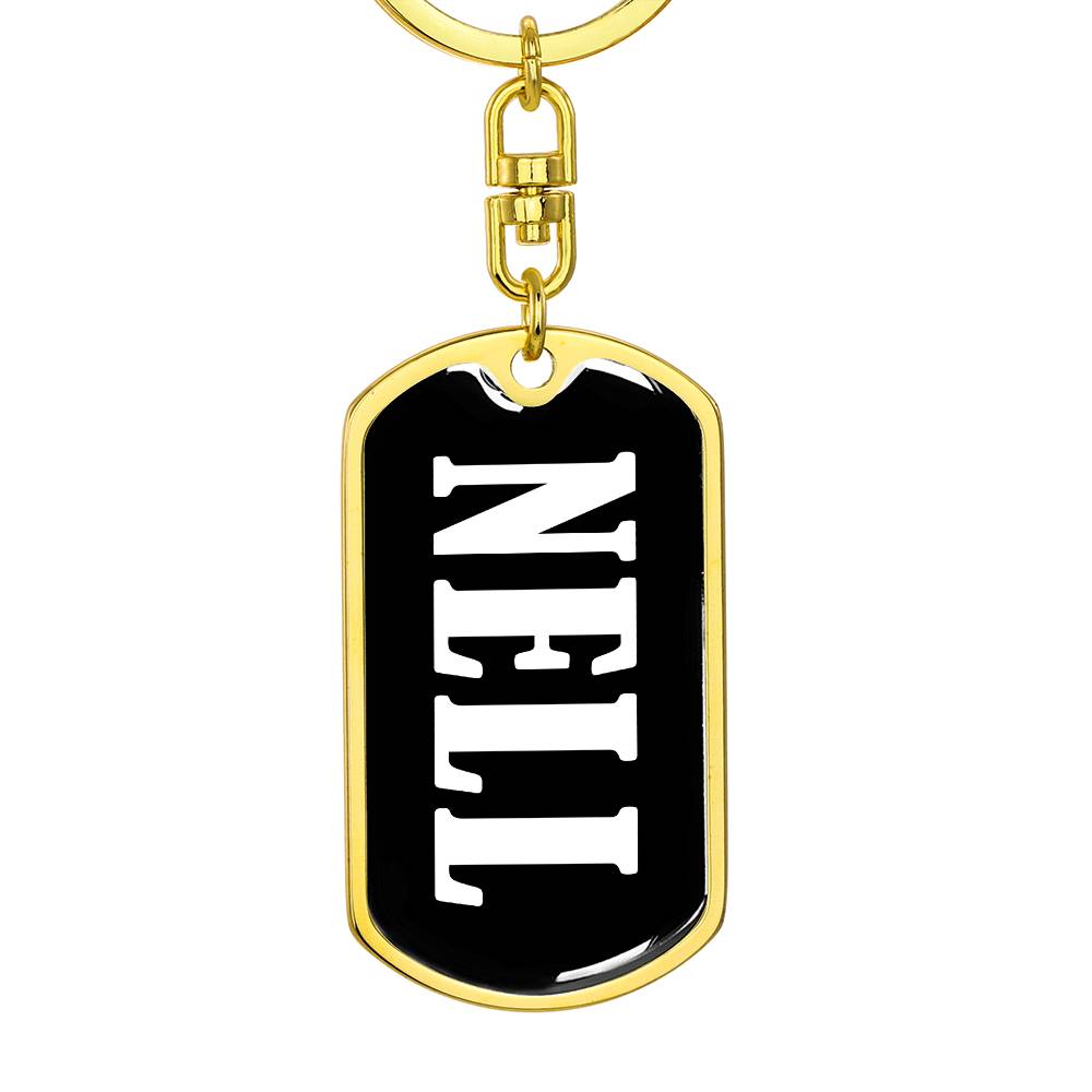 Nell v03 - Luxury Dog Tag Keychain