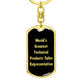 World's Greatest Technical Products Sales Representative v2 - Luxury Dog Tag Keychain