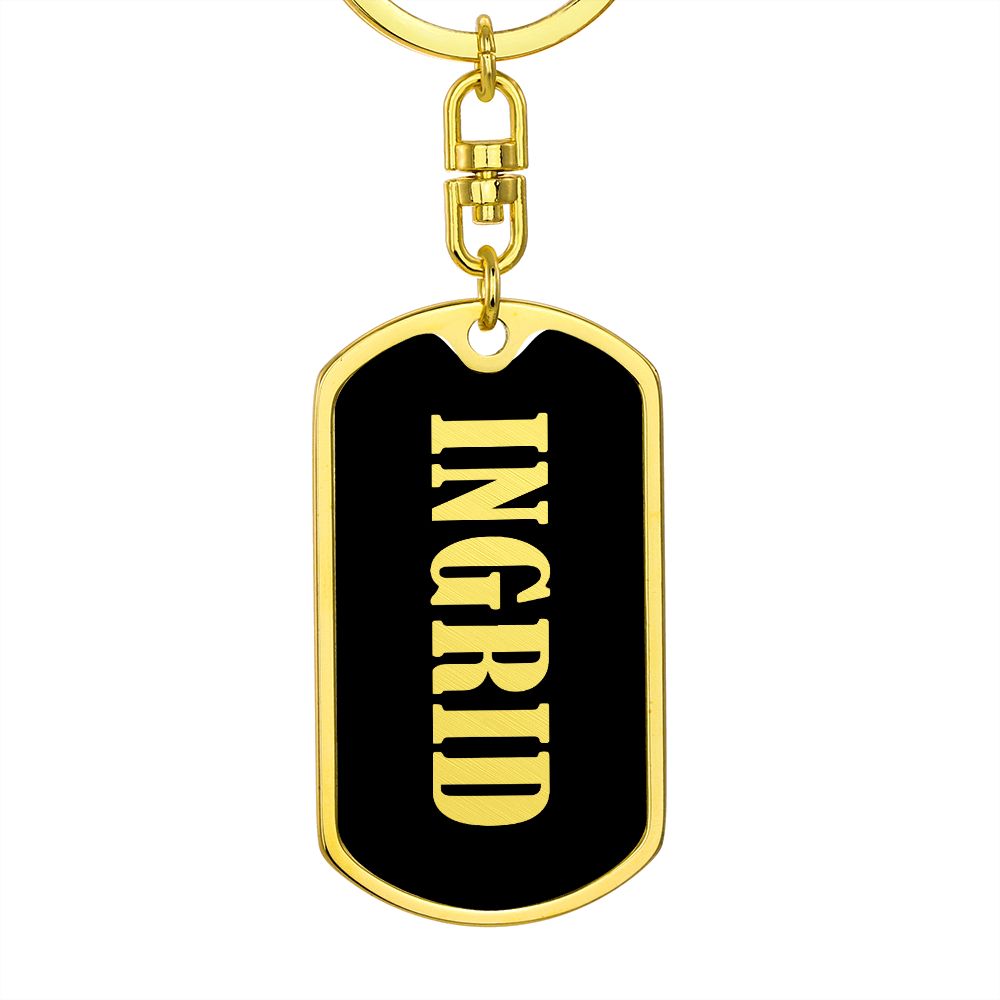 Ingrid v02 - Luxury Dog Tag Keychain