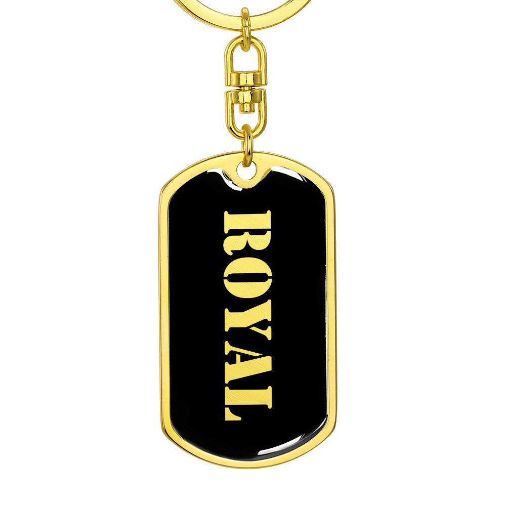 Royal v2 - Luxury Dog Tag Keychain