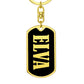 Elva v02 - Luxury Dog Tag Keychain
