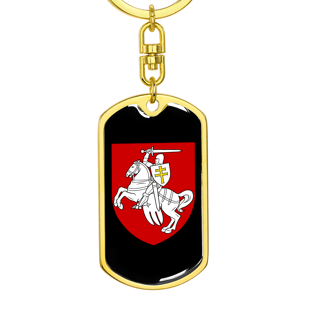 Pahonia (Belarus) v3 - Luxury Dog Tag Keychain