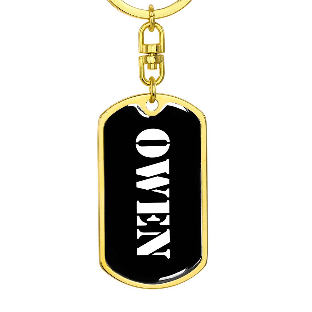 Owen v2 - Luxury Dog Tag Keychain