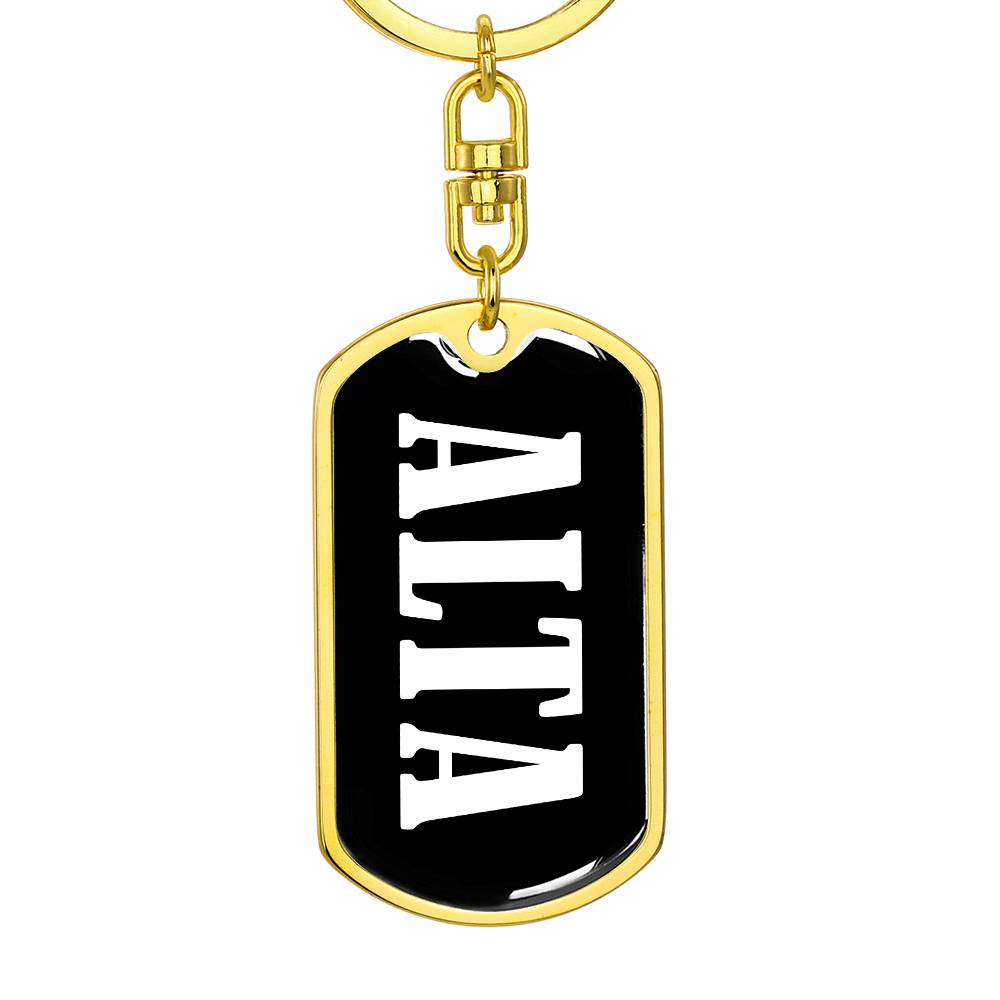 Alta v03 - Luxury Dog Tag Keychain
