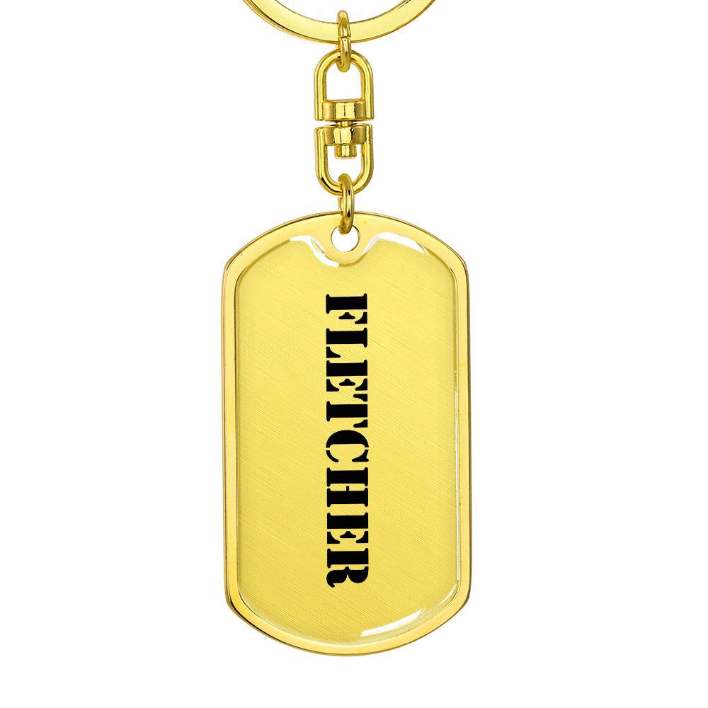 Fletcher - Luxury Dog Tag Keychain