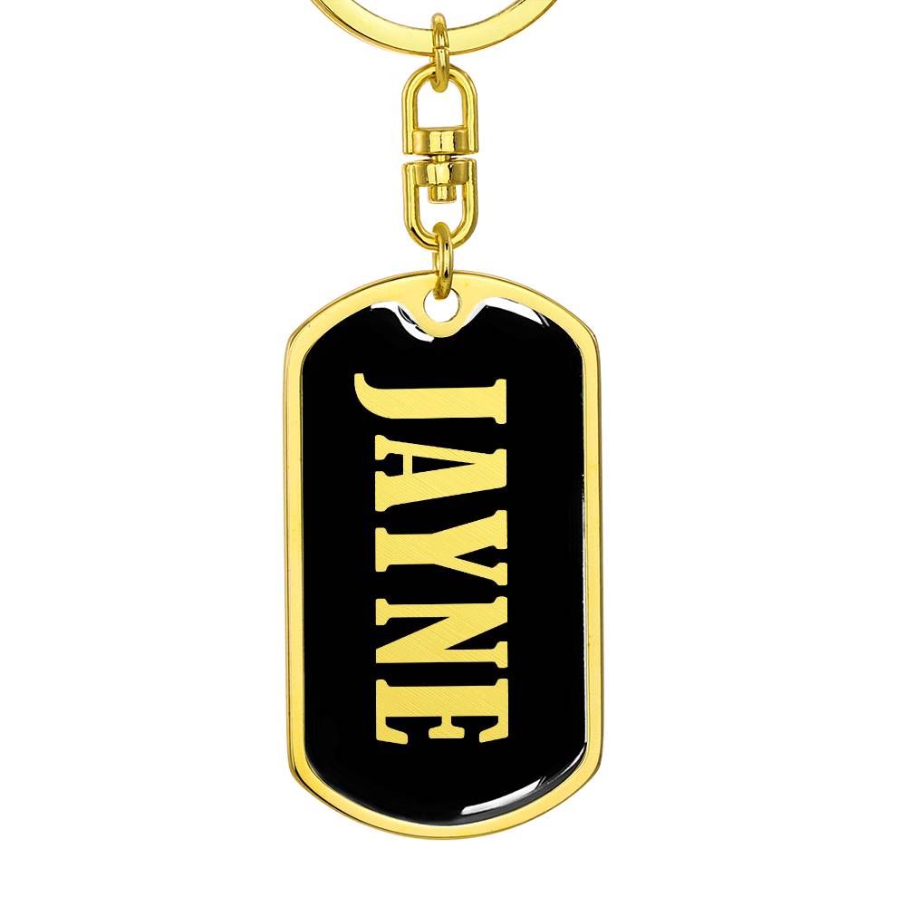 Jayne v02 - Luxury Dog Tag Keychain