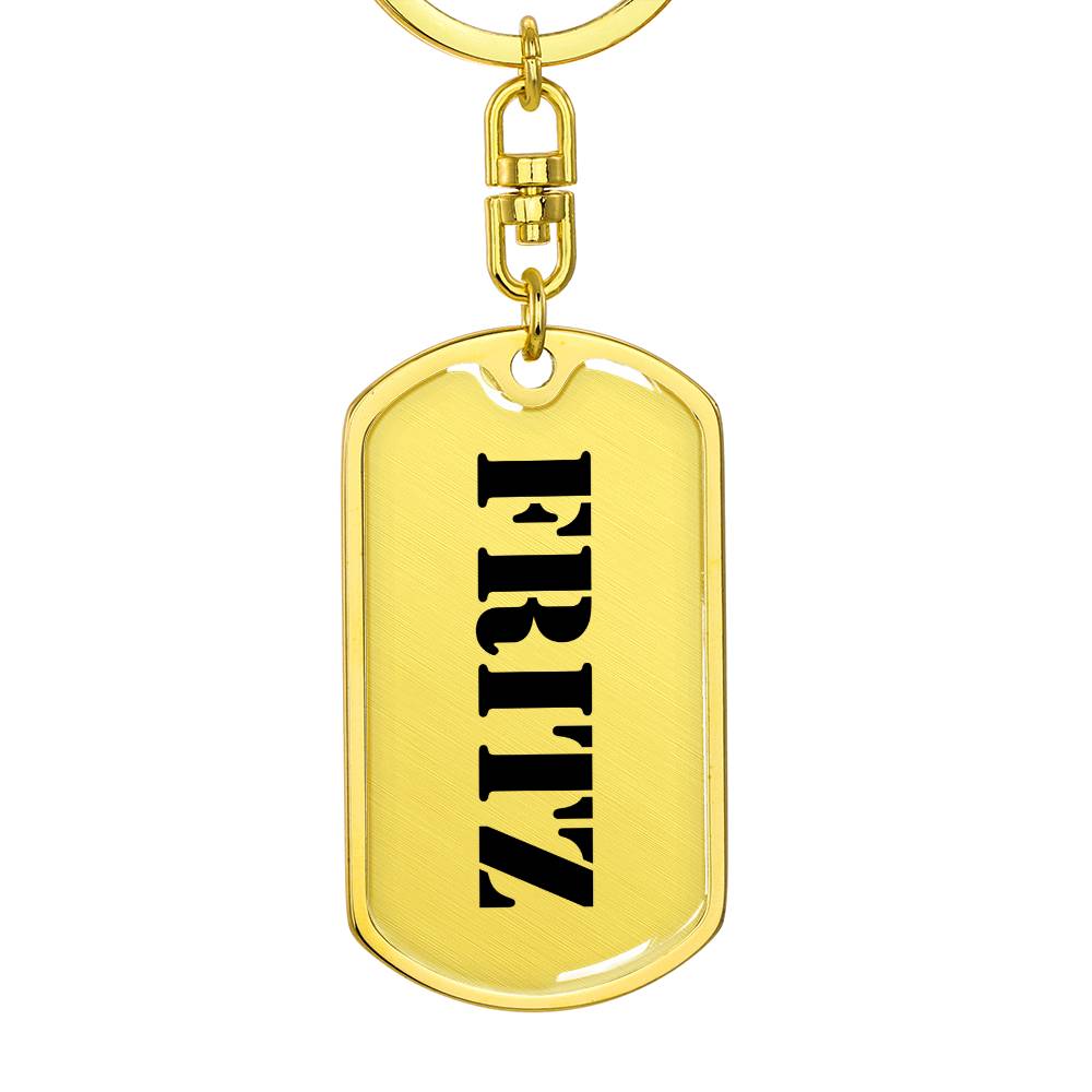 Fritz - Luxury Dog Tag Keychain