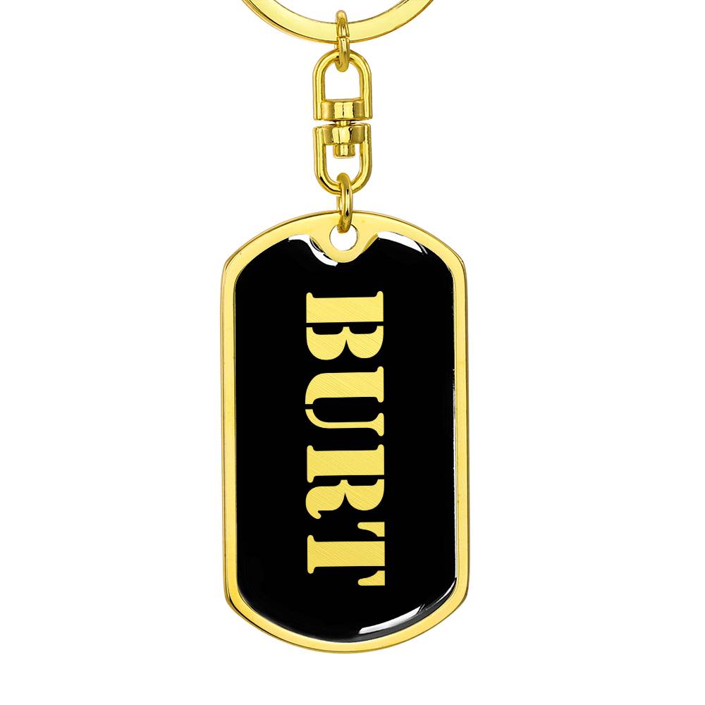 Burt v2 - Luxury Dog Tag Keychain
