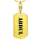 Abdul - Luxury Dog Tag Keychain