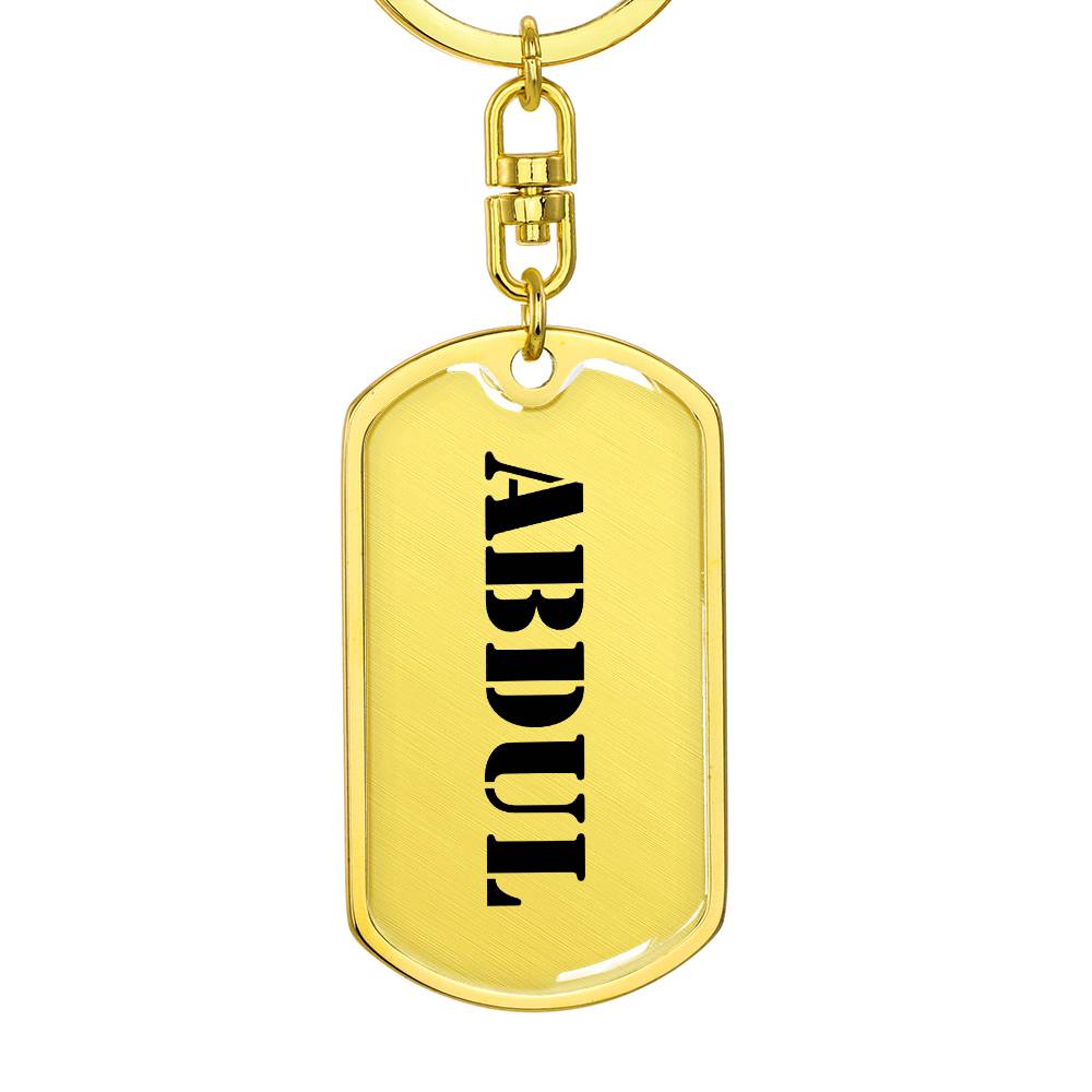 Abdul - Luxury Dog Tag Keychain