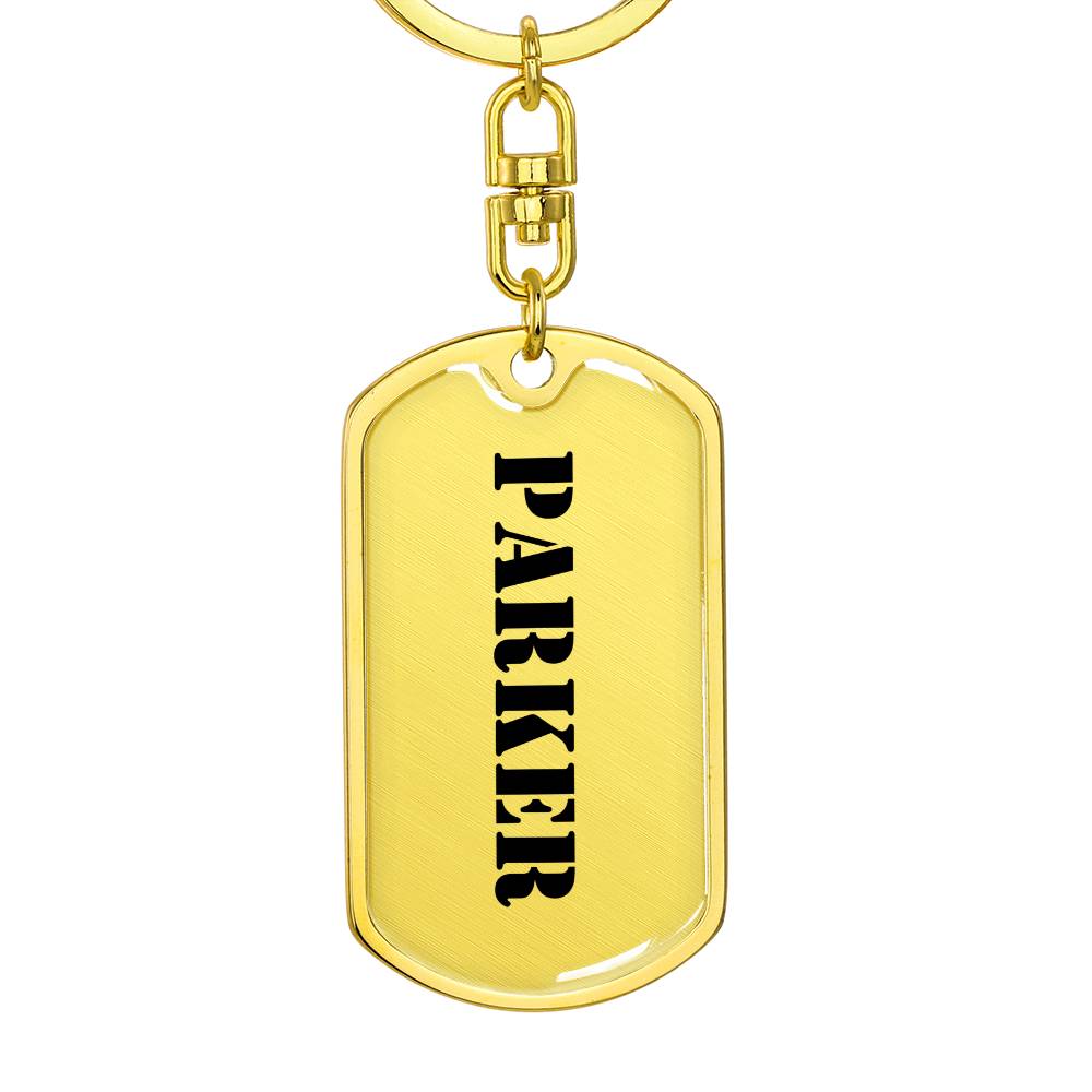Parker - Luxury Dog Tag Keychain